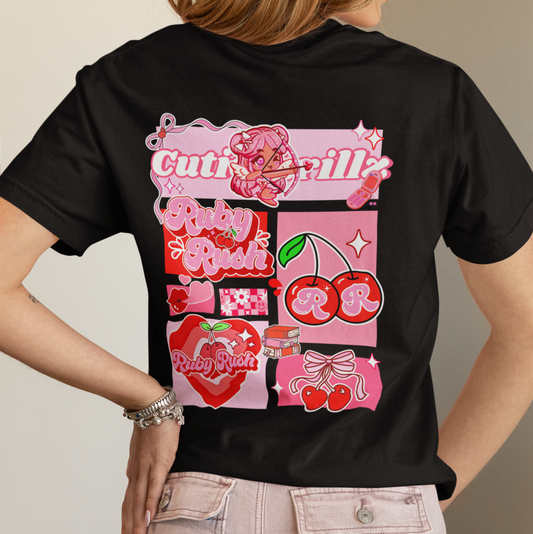 Kawaii Coquette T-Shirt - Ruby Rush Graphic Tee