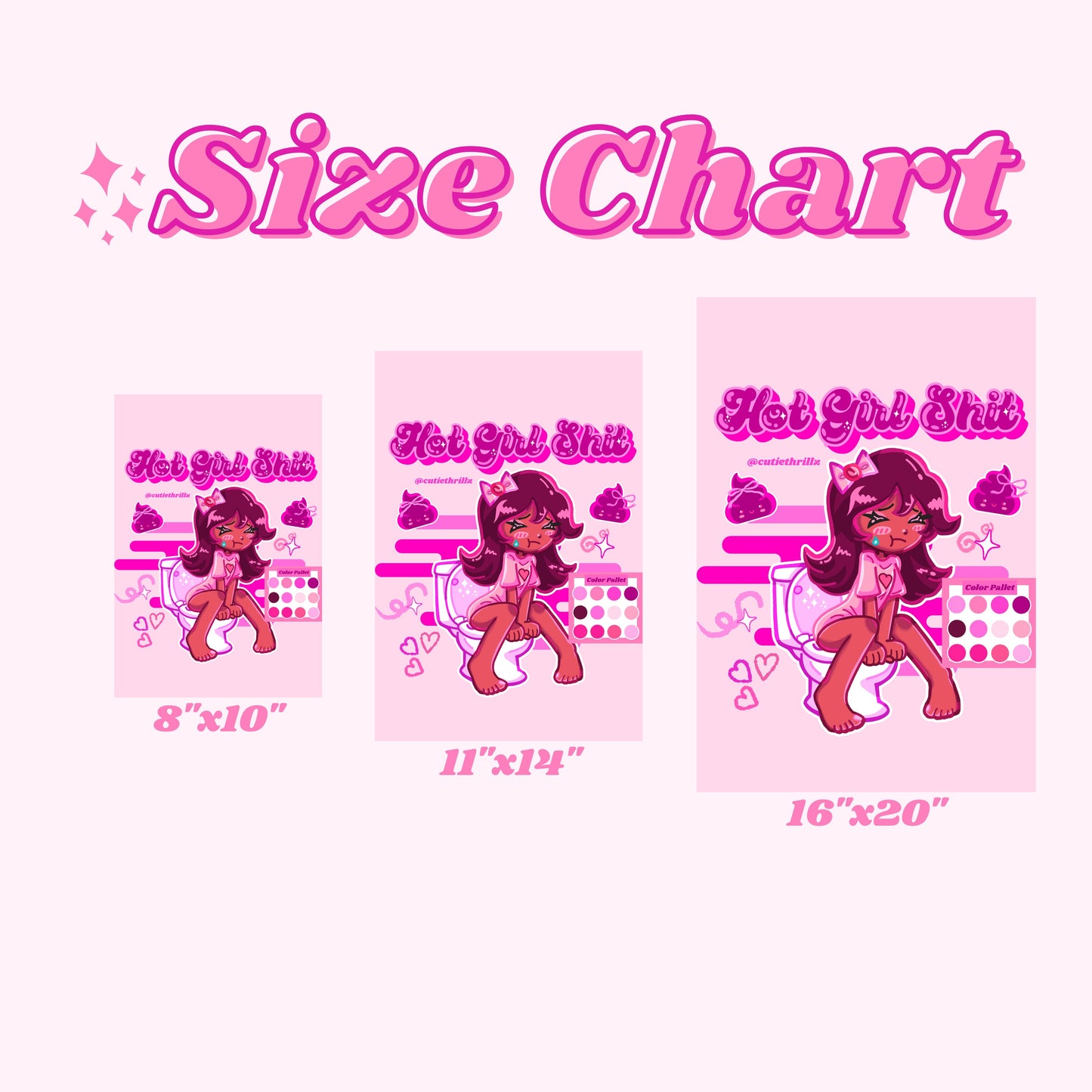 Y2K Aesthetic Art Print by @cutiethrillz