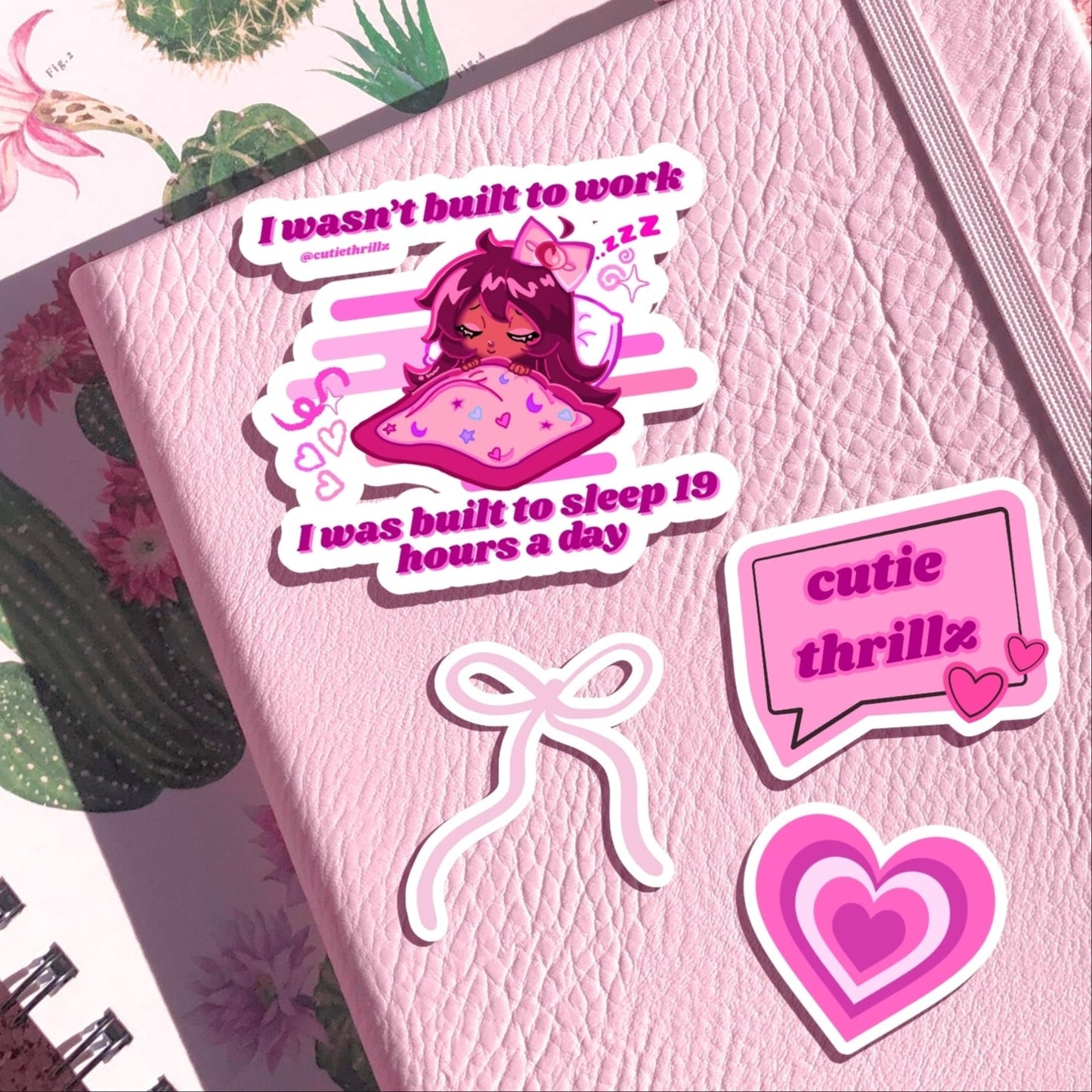 Waterproof Vinyl Decal Sticker - I Wasn't Built to Work