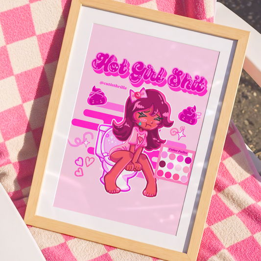 Y2K Aesthetic Art Print by @cutiethrillz