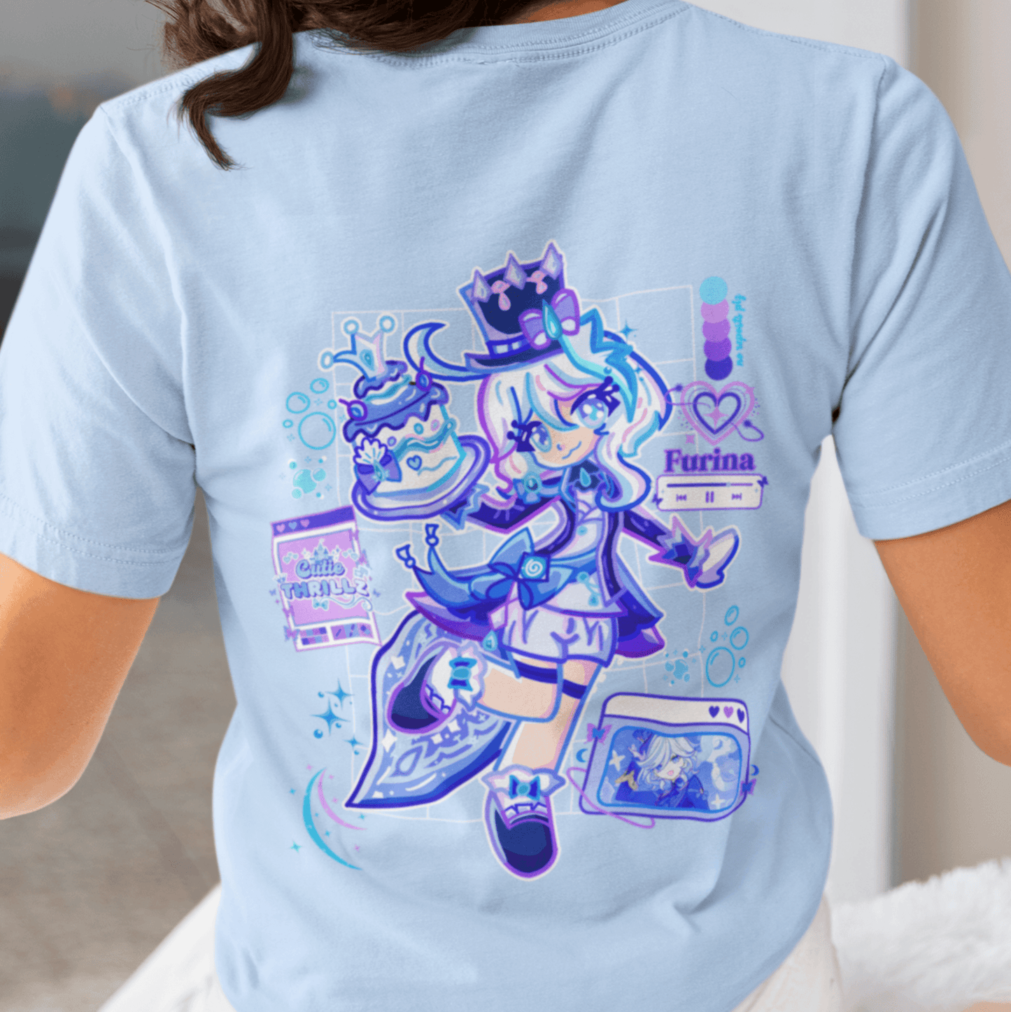 Genshin Impact T-Shirt Featuring Furina