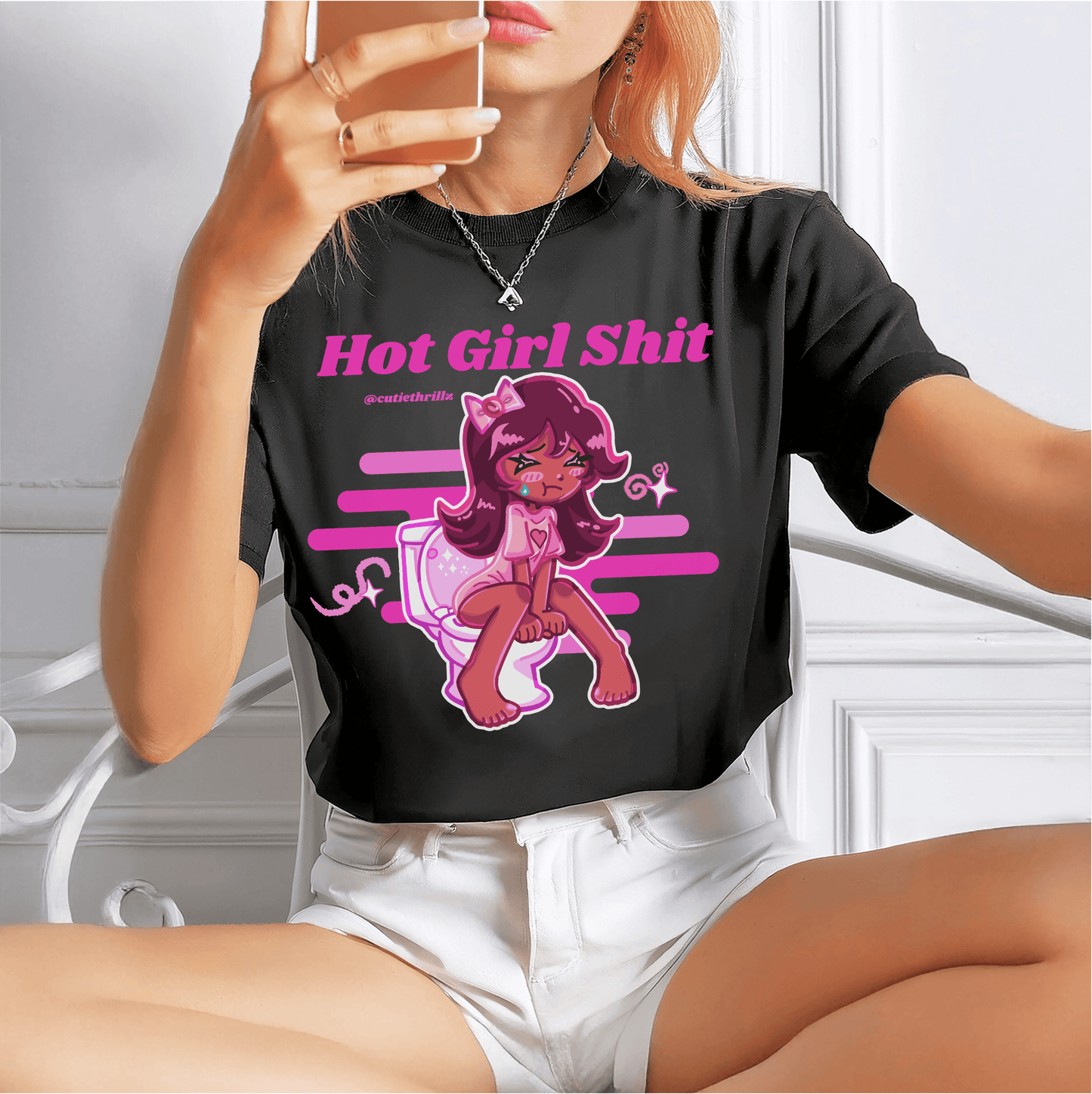 Trendy Hot Girl Sh*t T-shirt for Y2K Fashion Lovers