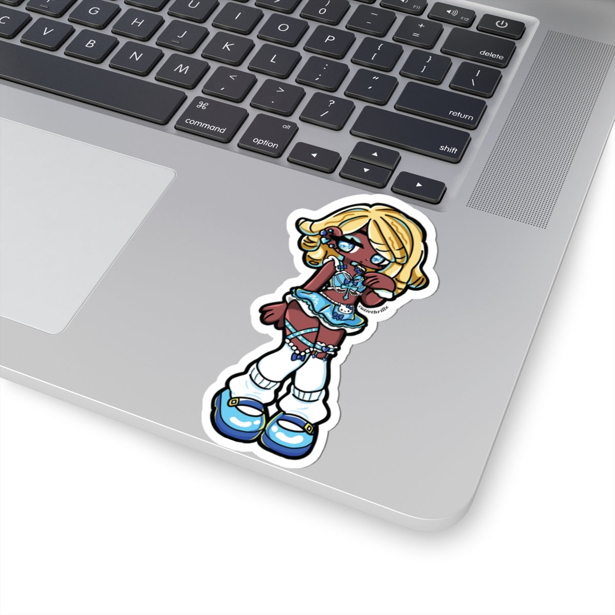 Cute Black anime girl Sticker