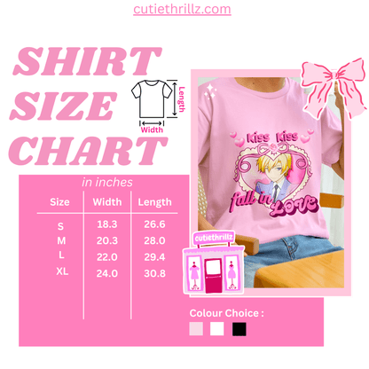 Kiss Kiss Fall in Love Anime T-shirt – Unisex Cotton Tee