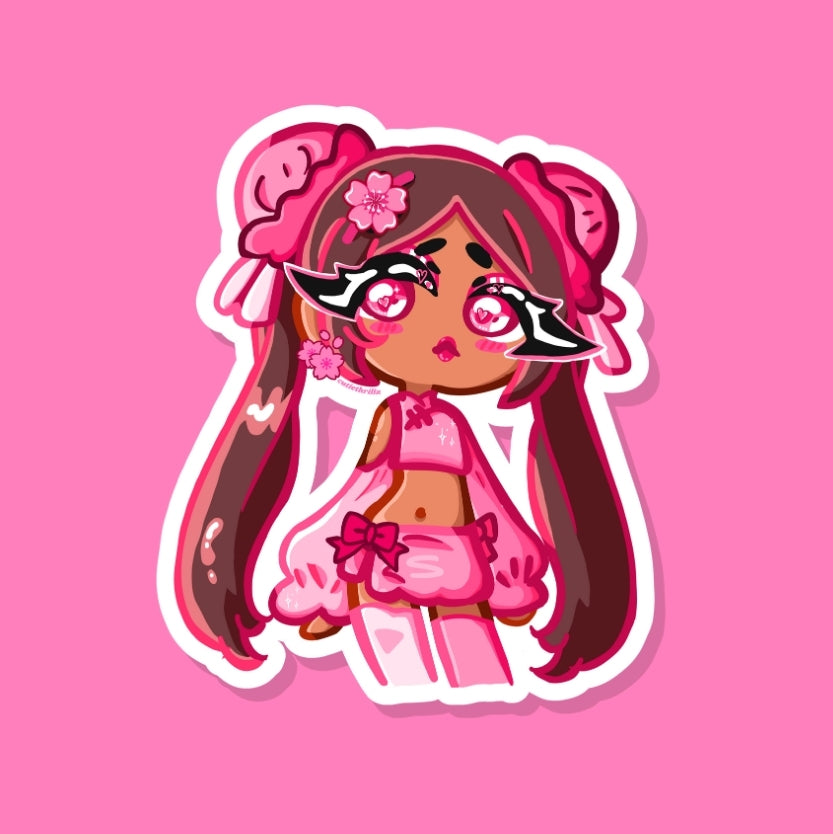 Cute Pink Girl sticker