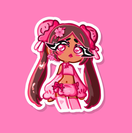 Cute Pink Girl sticker