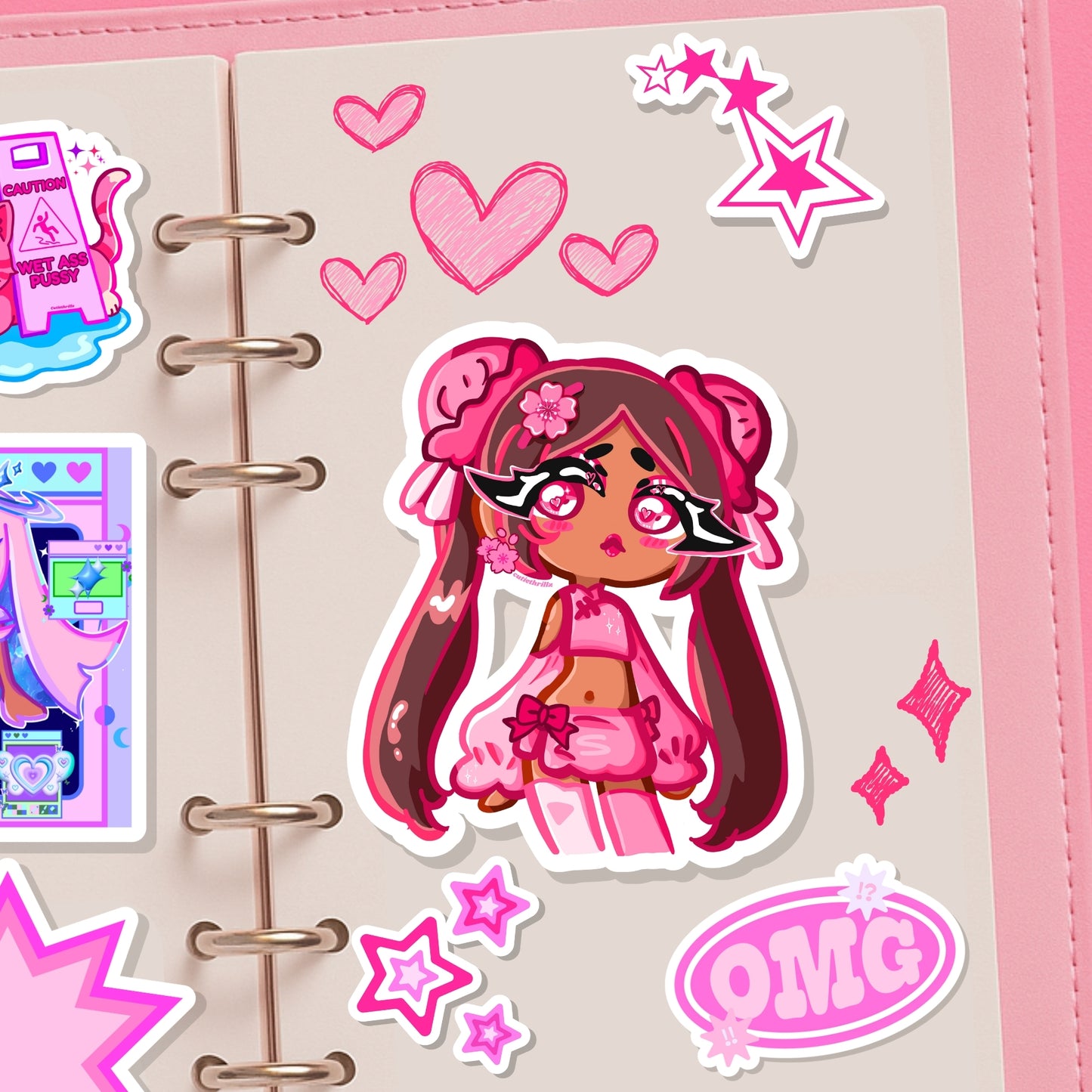 Cute Pink Girl sticker
