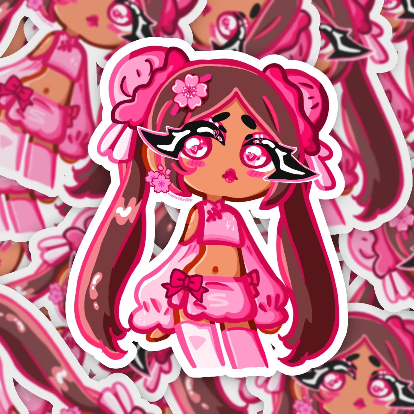 Cute Pink Girl sticker