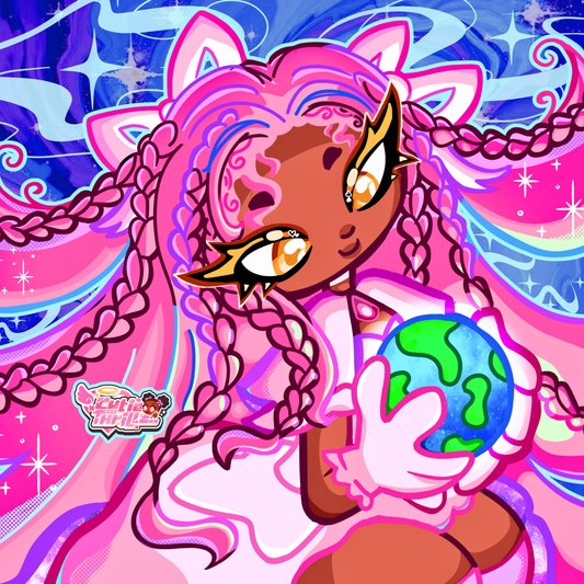 Blasian Madoka Magica Art Print poster