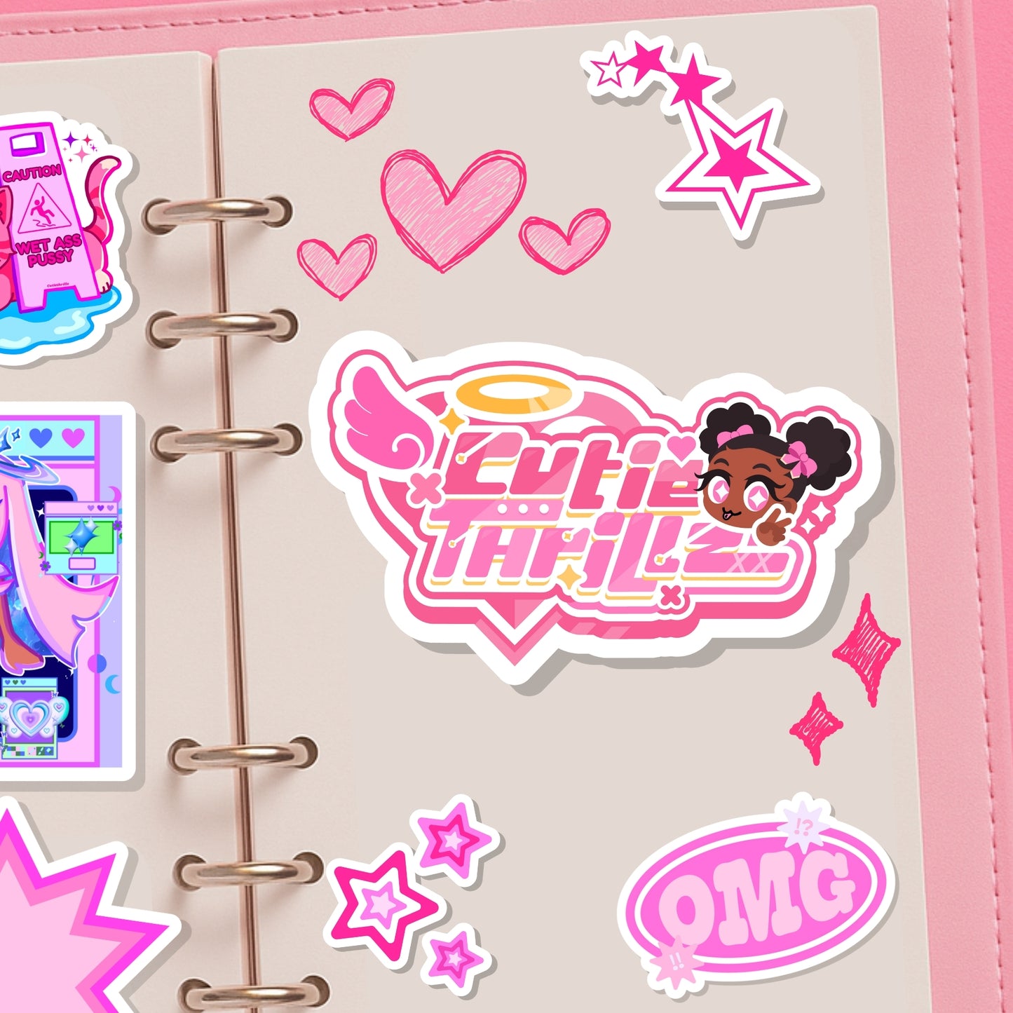 Cutiethrillz Kiss-Cut Sticker