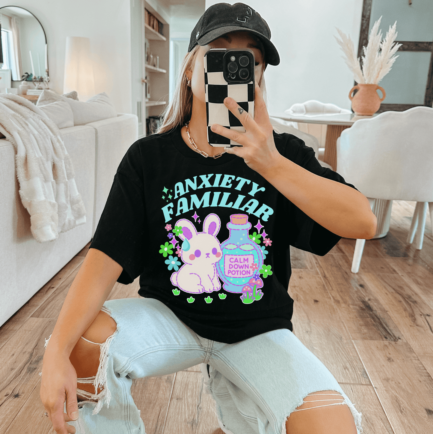 Anxiety Bunny Shirt - Unisex Comfortwear