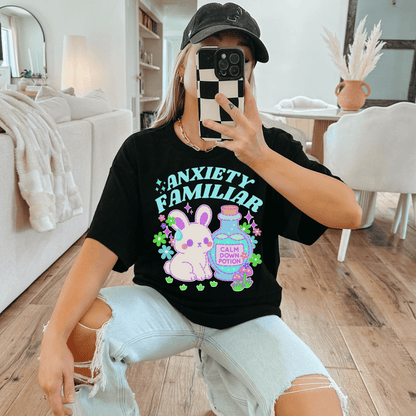 Anxiety Bunny Shirt - Unisex Comfortwear