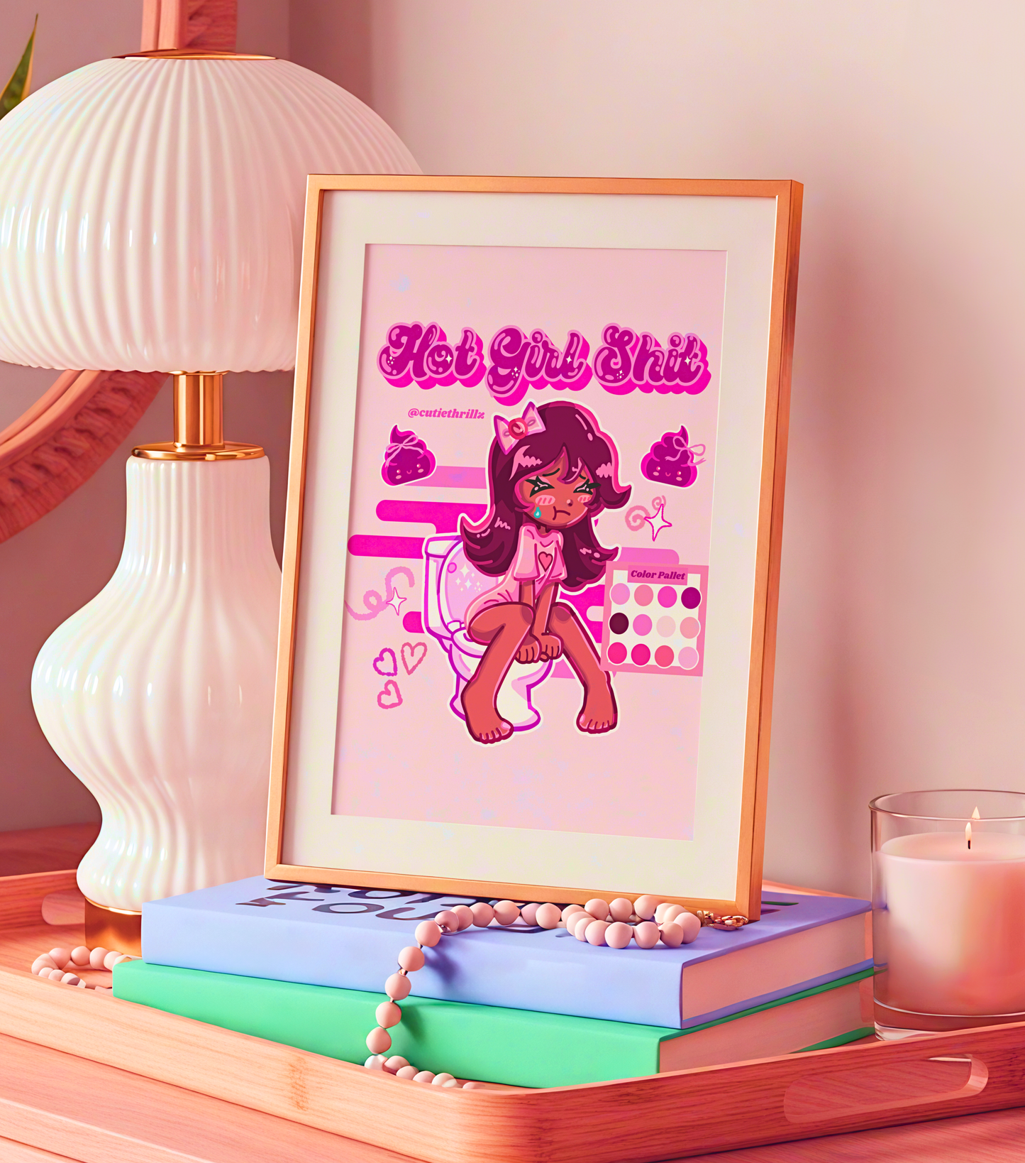 Y2K Aesthetic Art Print by @cutiethrillz