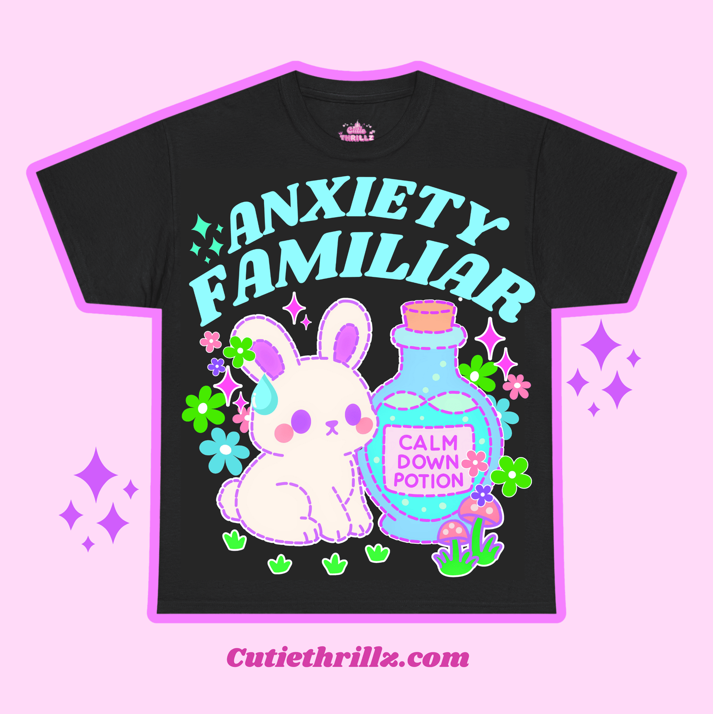 Anxiety Bunny Shirt - Unisex Comfortwear