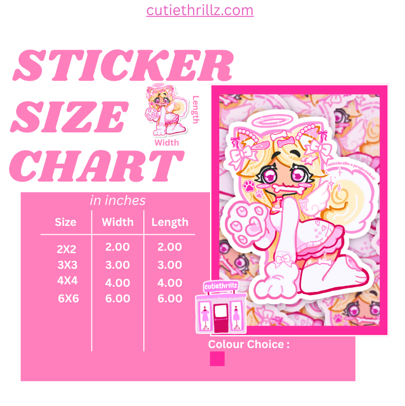 Kawaii puppy girl Sticker (projectskaii collab)