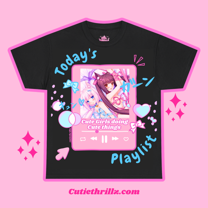 Anime Nekopara T-Shirt with Cute Pastel Design