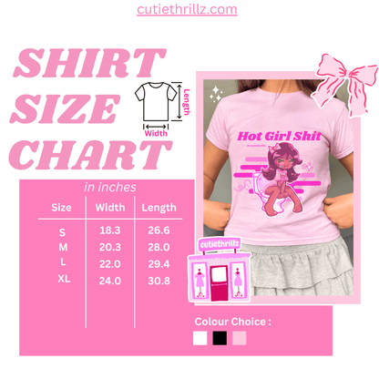 Trendy Hot Girl Sh*t T-shirt for Y2K Fashion Lovers