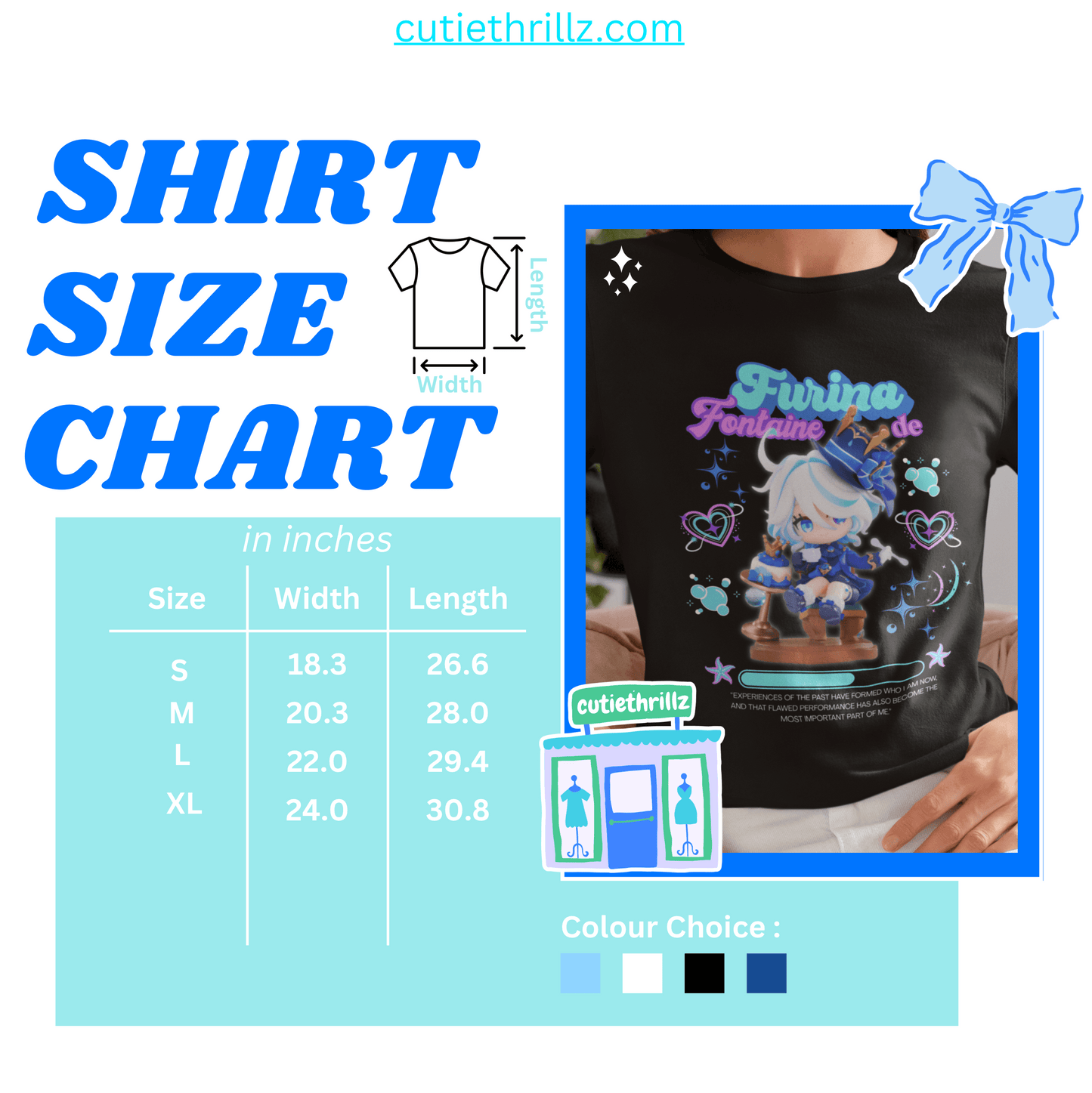 Genshin Impact T-Shirt Featuring Furina