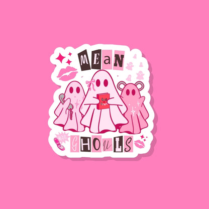 Pink Ghost Sticker - Waterproof & Durable Vinyl