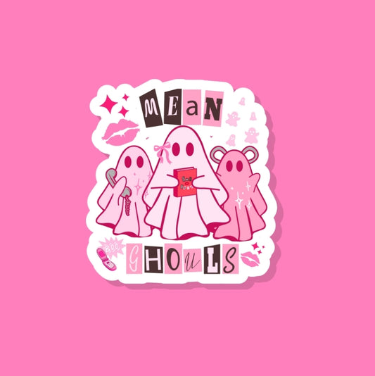 Pink Ghost Sticker - Waterproof & Durable Vinyl