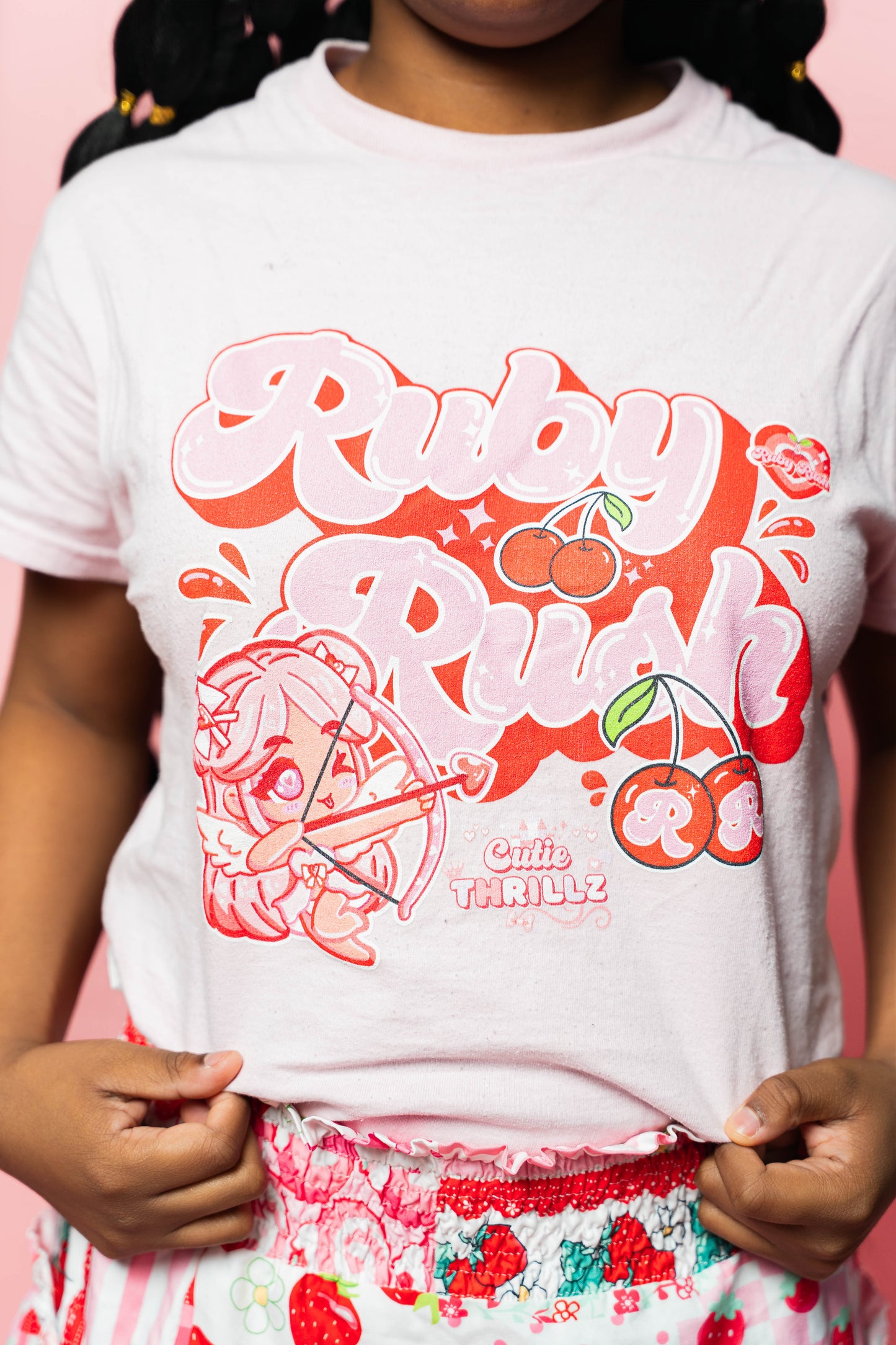 Kawaii Coquette T-Shirt - Ruby Rush Graphic Tee