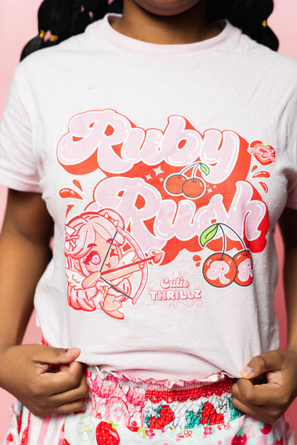 Kawaii Coquette T-Shirt - Ruby Rush Graphic Tee