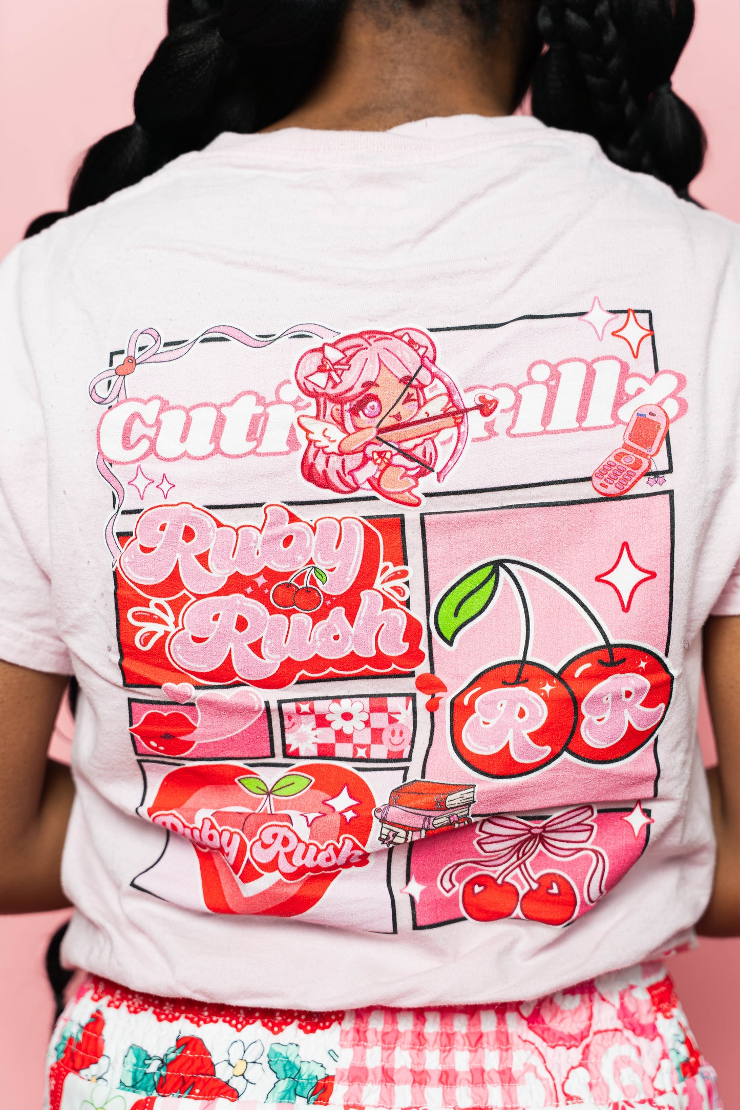 Kawaii Coquette T-Shirt - Ruby Rush Graphic Tee