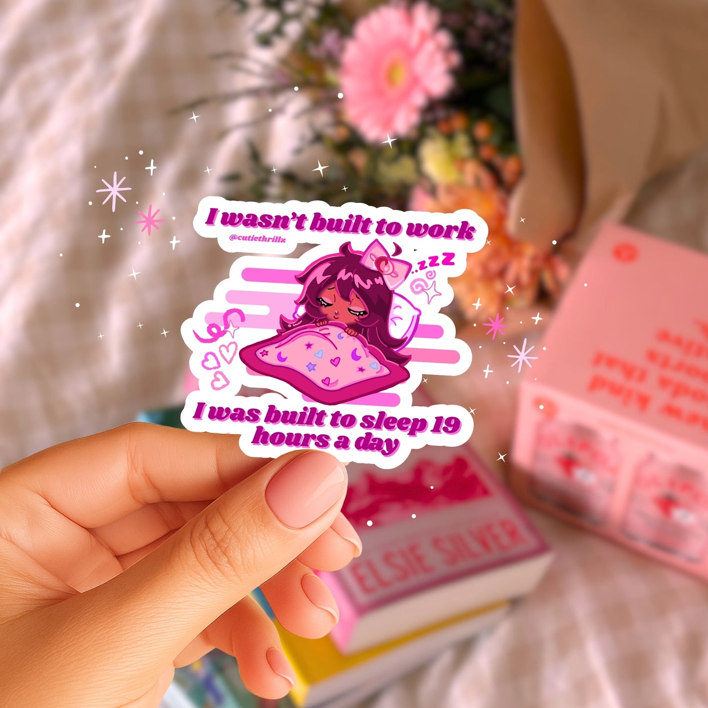 Waterproof Vinyl Decal Sticker - I Wasn't Built to Work