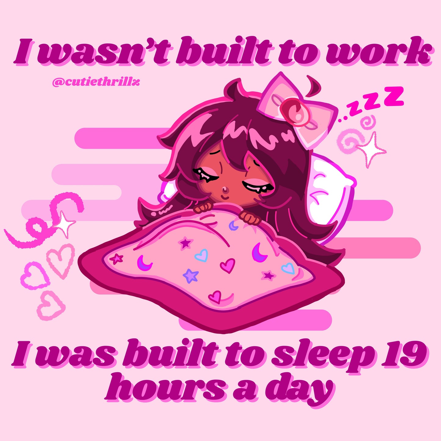 Waterproof Vinyl Decal Sticker - I Wasn't Built to Work