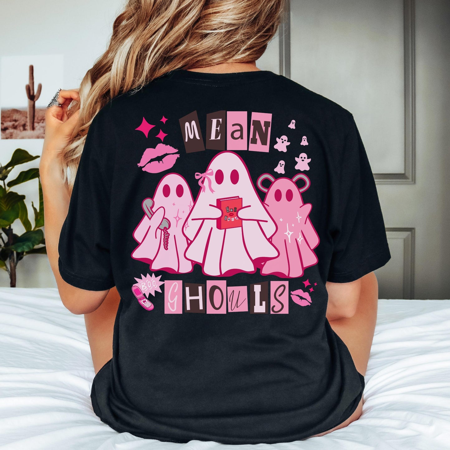 Pink Ghost T-Shirt for Halloween & Everyday Wear