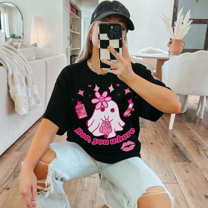 Pink Ghost T-Shirt for Halloween & Everyday Wear